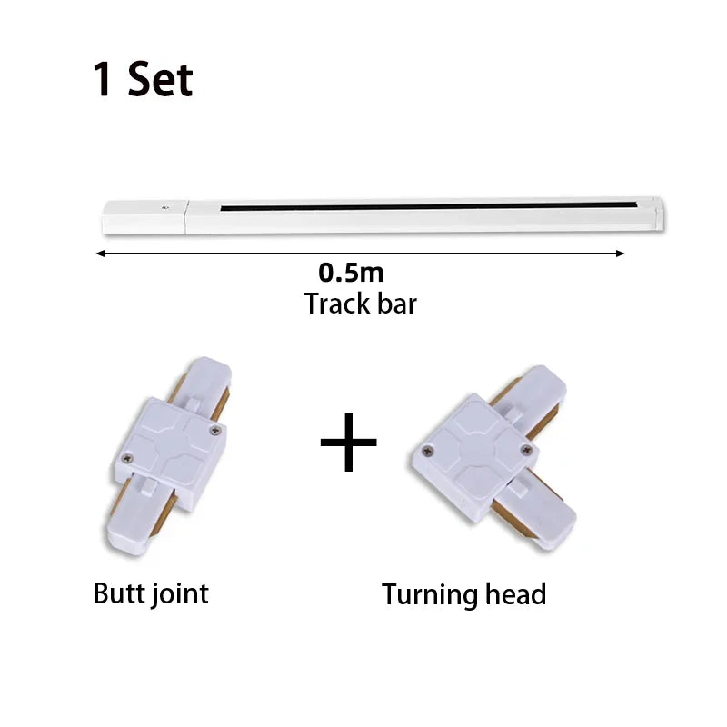 Brightness Control LED Track Light COB Ceiling Lamps 20W Rail Lighting System For Clothing Store Kitchen Smart Home Living Room