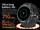 LIGE Men Smart Watch 710mAh Large Battery LED Flashlight Watches 1.85'' HD Screen Bluetooth Call Military Sports Smartwatch Man