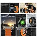 2025 Waterproof SmartWatch Heart Rate Bluetooth Call Music Playback TWS Earphones 2-In-1 Pedometer Sports Watch