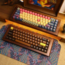 ECHOME Walnut Mechanical Keyboard Kit 68key Wireless Tri-Mode Hot Swap RGB Backlight Custom Wooden Gaming Keyboard for PC Laptop