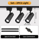 Brightness Control LED Track Light COB Ceiling Lamps 20W Rail Lighting System For Clothing Store Kitchen Smart Home Living Room