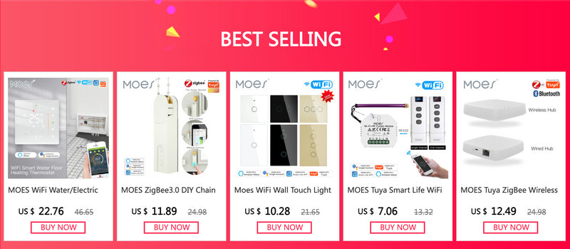 MOES ZigBee3.0 Radiator Actuator Programmable Thermostatic Valve Tuya Temperature Controller 2MQTT Alexa Google Voice Smart App