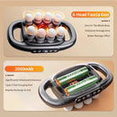 8 Heads Fascial Massage Gun Powerful Vibration Massager Deep Tissue Massage Fascia Gun Shoulder Neck Back Muscle Relax